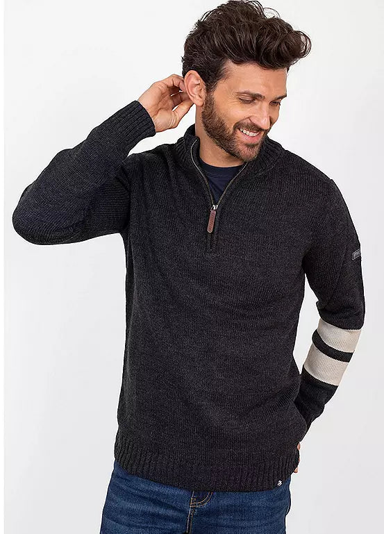 Grey zip sale jumper mens