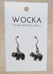 Silver Elephant Earrings