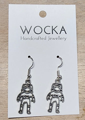 Astronaut Outline Earrings