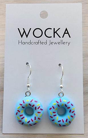 Blueberry Donut Earrings