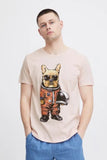 Blend Dog Astronaut Tee - Chalk Pink