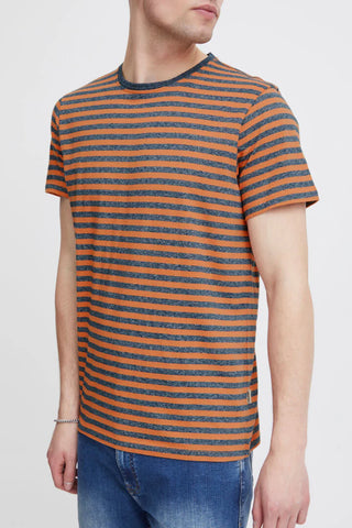 Blend Coral Gold Stripe Tee