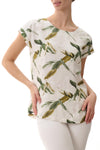 Givoni Jacques Cap Sleeve Top - Green Leaf