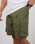 Nylon Cargo Short - Khaki