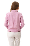 Casual Linen Jacket - Lilac