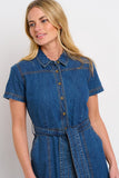 Caris Denim Shirt Dress