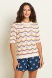 Rainbow Wave Knitted Tee