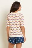 Rainbow Wave Knitted Tee