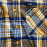 Blend Check Shirt - Buckthorn Brown