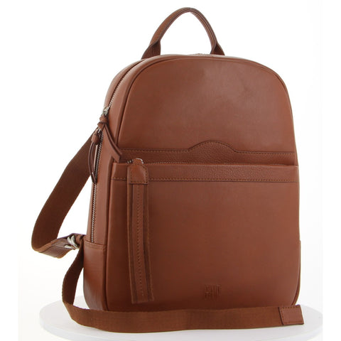 Leather Travel/Computer Backpack - Tan