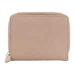 Leather Ziparound Wallet - Blush