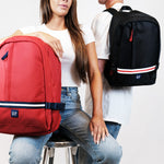 Nylon Travel Backpack - Red