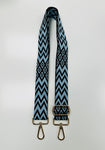 Fashion Bag Strap - Baby Blue Aztec