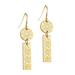 Kina and Moana Earrings - Gold