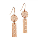 Kina and Moana Earrings - Rose Gold