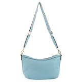 Milleni Vegan Leather Crossbody Bag - Blue