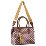 Milleni Geometric Tote - Brown