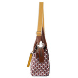 Milleni Geometric Tote - Brown