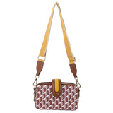 Milleni Geometric Cross Body Bag - Brown