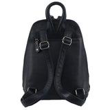 Milleni Leather Backpack - Navy