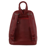 MILLENI RED LEATHER BACKPACK