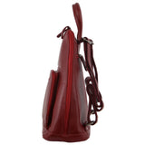 MILLENI RED LEATHER BACKPACK