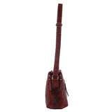 Milleni Nappa Leather Handbag - Cherry