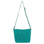 Milleni Nappa Leather Crossbody Bag - Turquoise