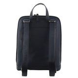 Milleni Nappa Leather Twin Zip Backpack - Navy