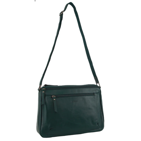 Milleni Nappa Leather Handbag in Zirkon