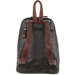 Milleni Leather Backpack - Black/Chestnut