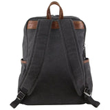 Pierre Cardin Two Tone Canvas Backpack - Black