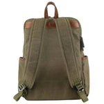 Pierre Cardin Two Tone Canvas Backpack - Brown