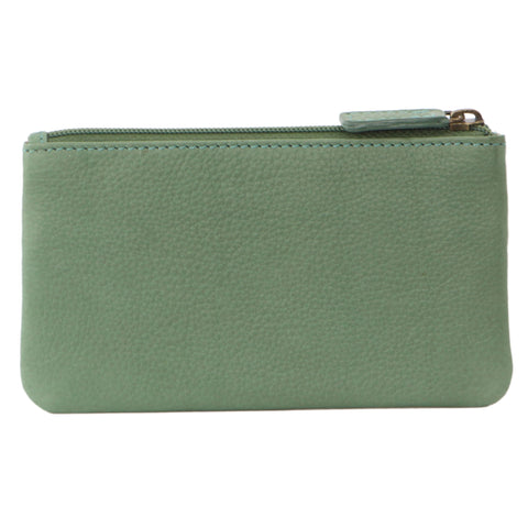 PIERRE CARDIN LEATHER COIN PURSE - GREEN