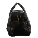 Pierre Cardin Rustic  Black Leather Duffel Bag