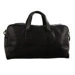 Pierre Cardin Rustic  Black Leather Duffel Bag