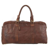 Pierre Cardin Chocolate Leather Duffel Bag