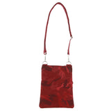 Pierre Cardin Anti-Theft Cross Body Travel Bag - Wine Camo