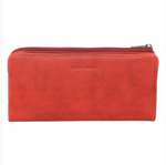 Pierre Cardin Rustic Leather Wallet - Red