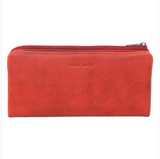 Pierre Cardin Rustic Leather Wallet - Red