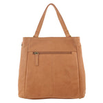 Pierre Cardin Herringbone Embossed Leather Tote - Tan