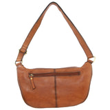 Pierre Cardin Burnished Leather Sling Bag - Cognac