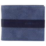 PIERRE CARDIN MEN'S LEATHER TAB WALLET - NAVY