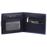 PIERRE CARDIN MEN'S LEATHER BI-FOLD WALLET - NAVY