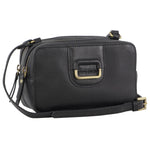 Pierre Cardin Ladies Leather Crossbody Bag/Clutch - Black