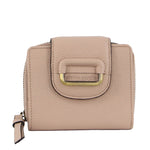 Pierre Cardin Ladies Leather Tab Bi-Fold Wallet in Nude