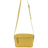Pierre Cardin Leather Stitch-Design Camera Bag - Yellow