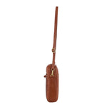 Pierre Cardin Embossed Leather Phone Bag - Tan