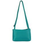 Pierre Cardin Small Leather Cross Body Bag - Turquoise