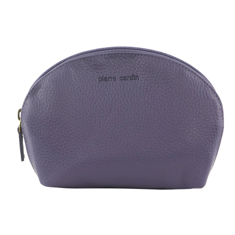 Pierre Cardin Ladies Leather Coin Purse - Purple